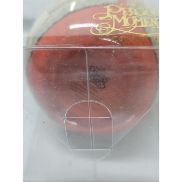 Lot of 4 Precious Moments Holiday Ornaments 1994 Enesco Round Balls Bows - Picture 10 of 16